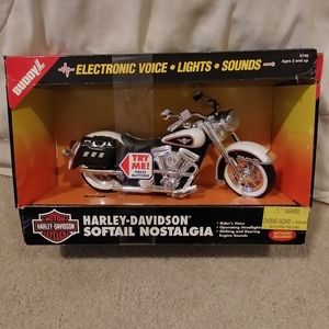Buddy L Harley Davidson Softail Nostalgia replica bike with voice/motor sounds